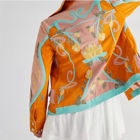 FREE PEOPLE Lotus Love Jacket ~Nouveau Combo - Picture 3 of 12